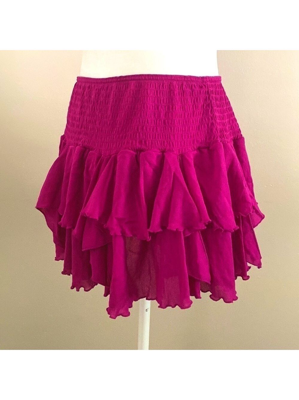 Victoria’s Secret rare Y2K vintage ruffle mesh mini skirt
